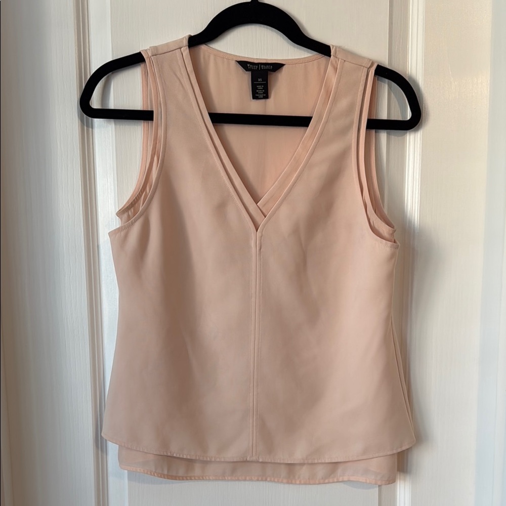 White House Black Market Light Pink Tank Top